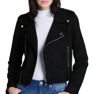 VIGOSS Faux-Suede Moto Jacket S